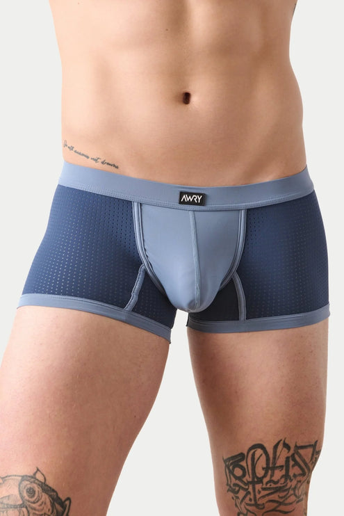 AWRY Aero Mesh Thong Boxer - Blue