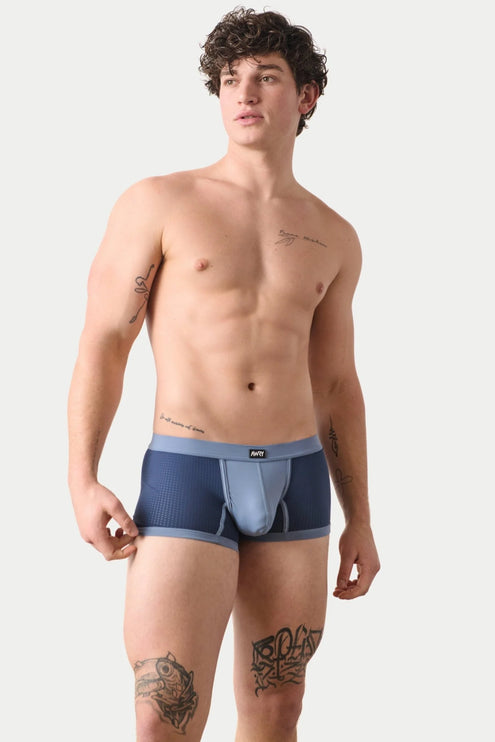 AWRY Aero Mesh Thong Boxer - Blue