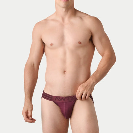 AWRY Axis Jockstrap Thong - Merlot