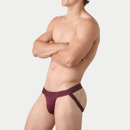AWRY Axis Jockstrap Thong - Merlot