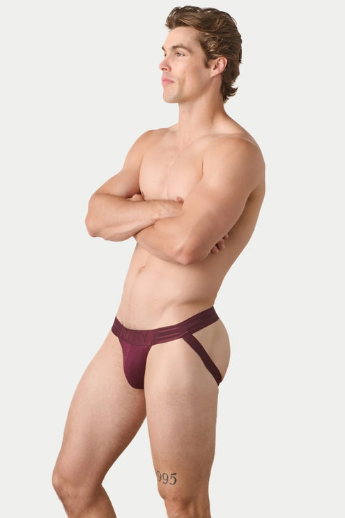 AWRY Axis Jockstrap Thong - Merlot