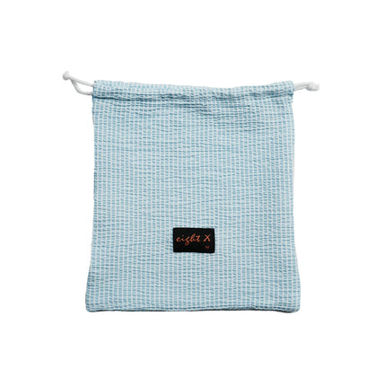 Eight X Pale Wave 4-Inch Seersucker Swim Shorts - Blue Stripe
