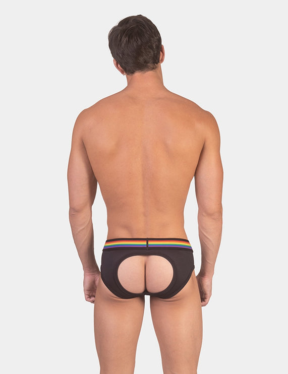 Barcode Berlin Pride Jockbrief Backless - Mesh Black