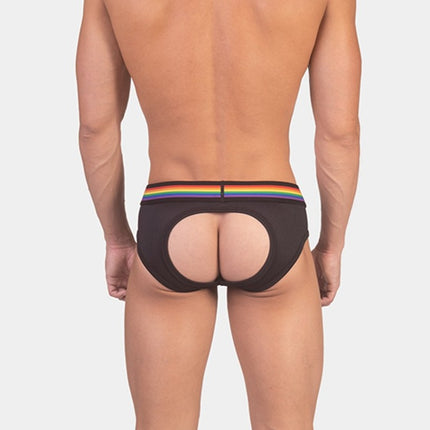 Barcode Berlin Pride Jockbrief Backless - Mesh Black