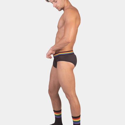 Barcode Berlin Pride Jockbrief Backless - Mesh Black