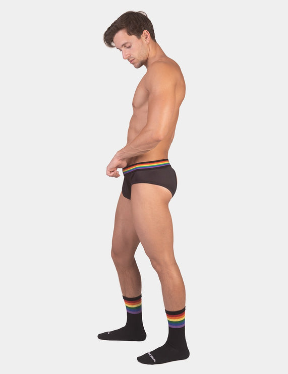 Barcode Berlin Pride Jockbrief Backless - Mesh Black
