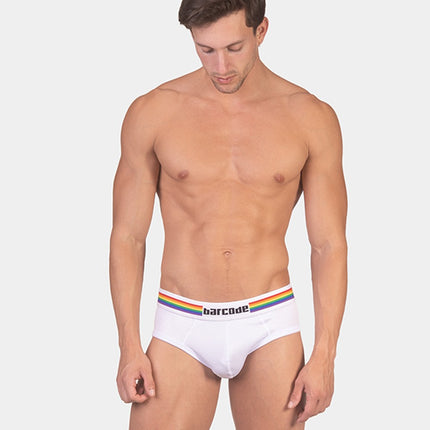 Barcode Berlin Pride Jockbrief Backless - Mesh White
