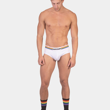 Barcode Berlin Pride Jockbrief Backless - Mesh White
