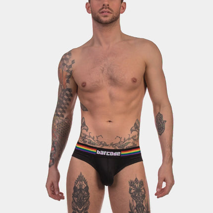 Barcode Berlin Pride mesh brief black