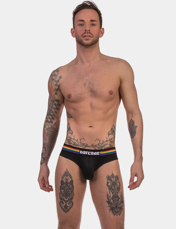 Barcode Berlin Pride mesh brief black