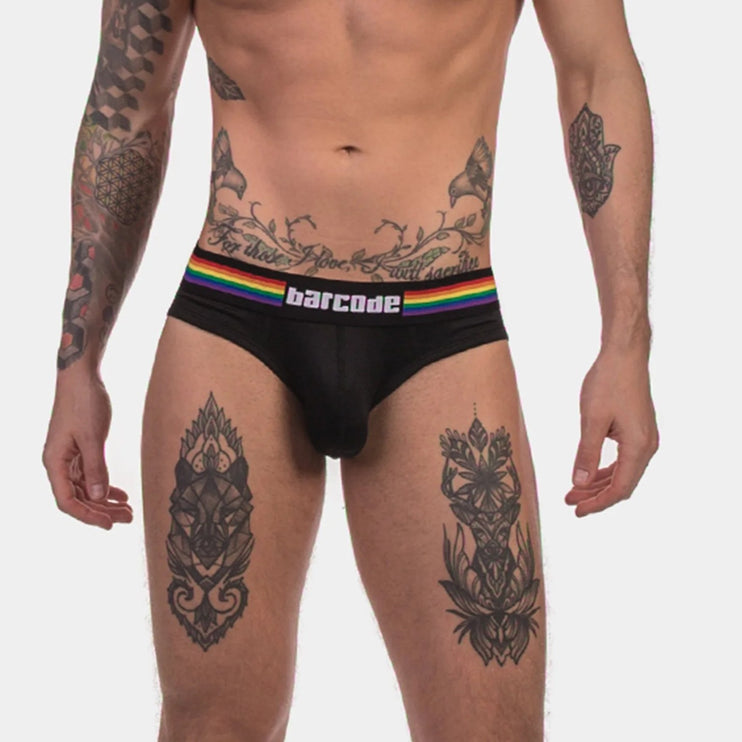 Barcode Berlin Pride mesh brief black