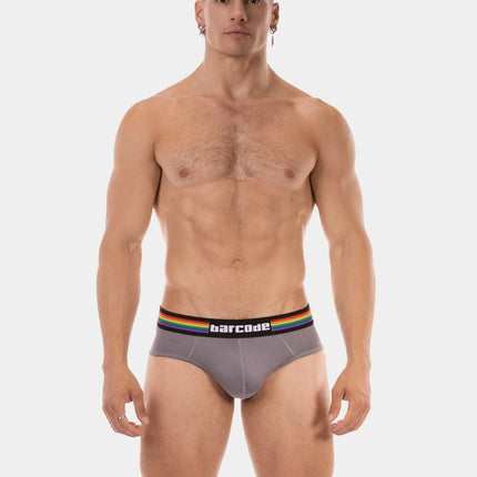 Barcode Berlin Pride mesh brief grey