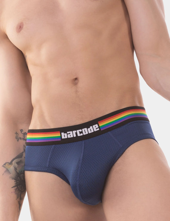 Barcode Berlin Pride mesh brief navy