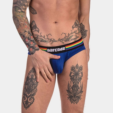 Barcode Berlin Pride mesh brief blue