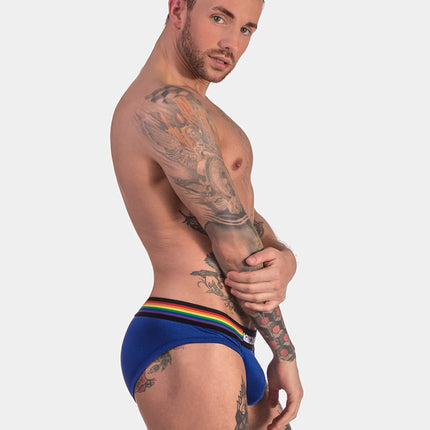 Barcode Berlin Pride mesh brief blue