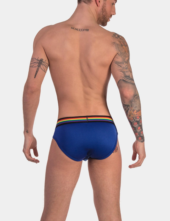 Barcode Berlin Pride mesh brief blue