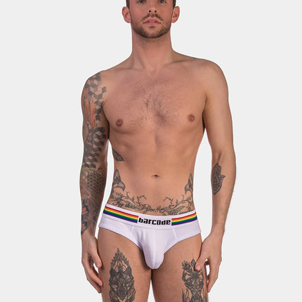 Barcode Berlin Pride mesh brief white
