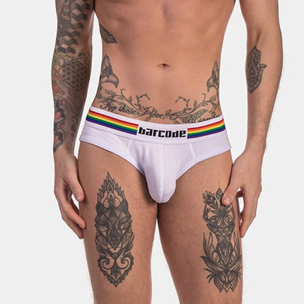 Barcode Berlin Pride mesh brief white