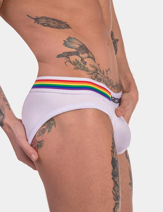 Barcode Berlin Pride mesh brief white