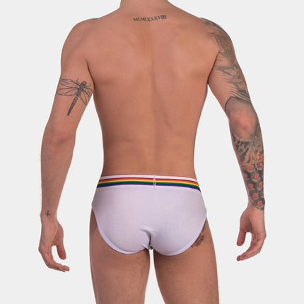 Barcode Berlin Pride mesh brief white