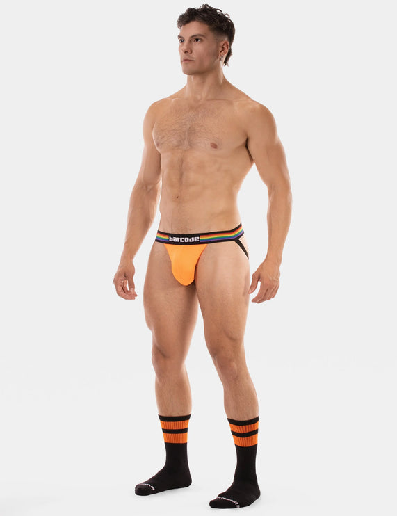 Barcode Berlin Pride mesh jockstrap neon orange