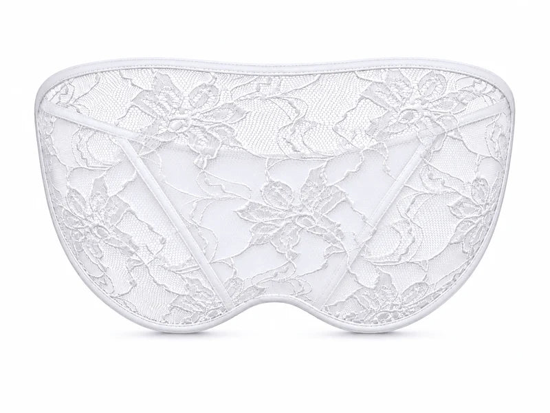 Sexy Boy Solid Front Lace Bikini Brief - White