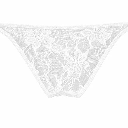 Sexy Boy Lace Bikini Brief - White