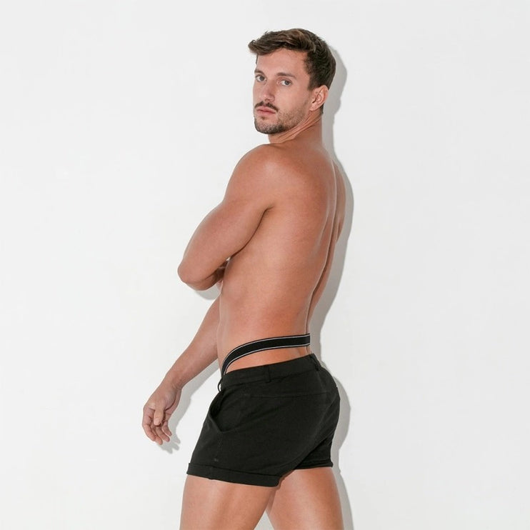 Code 22 Cockring strap 8016 reversible rainbow/black