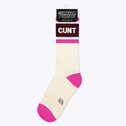 Gumball Poodle Cunt Gym Crew Socks