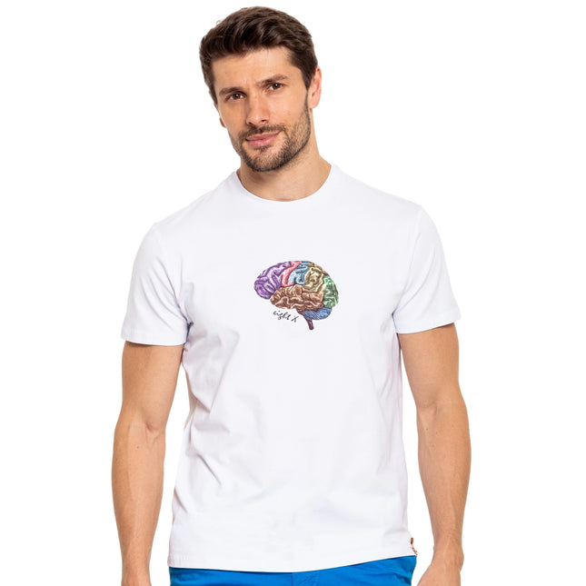 Eight X Brain graphic t-shirt white size XL