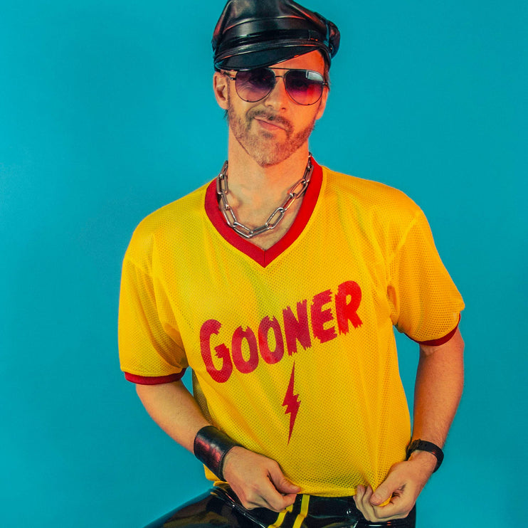 Peachy Kings Gooner Mesh Football Jersey - Yellow