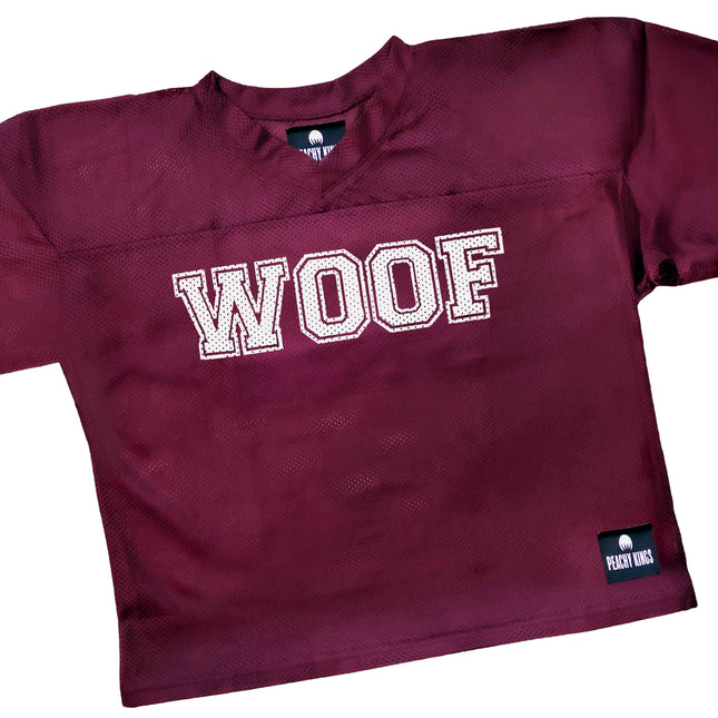 Peachy Kings Woof Mesh Football Jersey - Plum