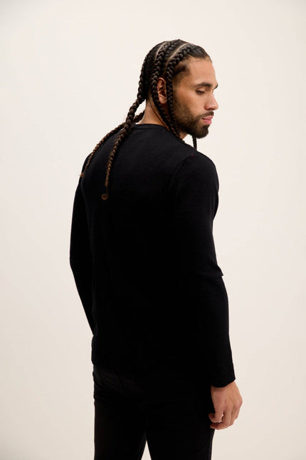Ron Tomson Full Zip Closure Cardigan - Black