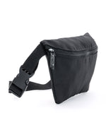 Ultra slim fanny pack recycled black