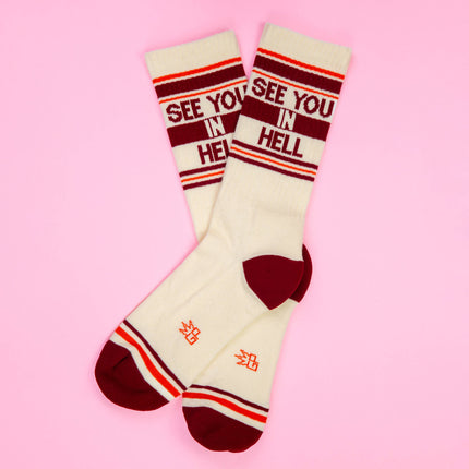 Gumball Poodle See You in Hell Gym Crew Socks