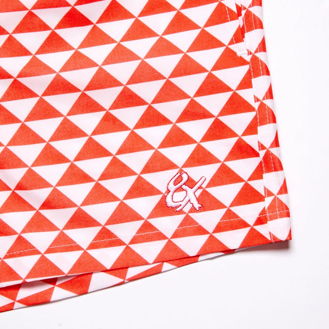Eight X Triangle Breeze 4-Inch Swim Shorts - Red