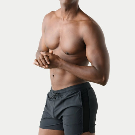AWRY Edge 4-Inch Shorts W/Mesh Panel - Black