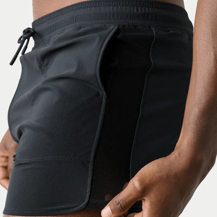AWRY Edge 4-Inch Shorts W/Mesh Panel - Black