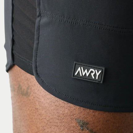 AWRY Edge 4-Inch Shorts W/Mesh Panel - Black