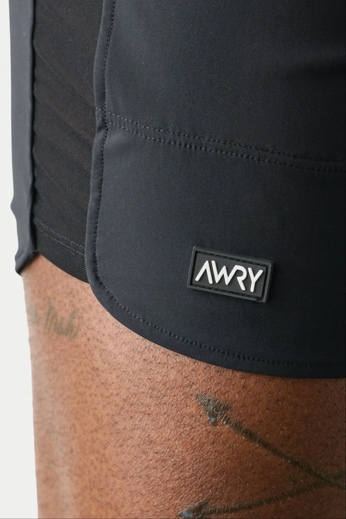 AWRY Edge 4-Inch Shorts W/Mesh Panel - Black