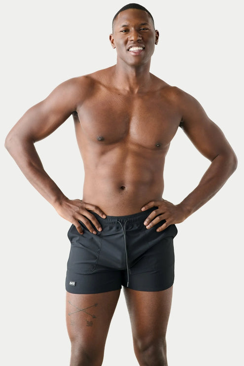 AWRY Edge 4-Inch Shorts W/Mesh Panel - Black