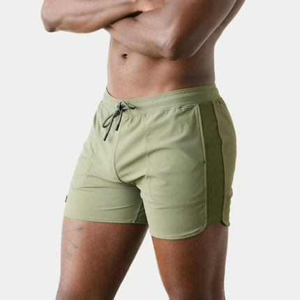 AWRY Edge 4-Inch Shorts W/Mesh Panel - Moss Green