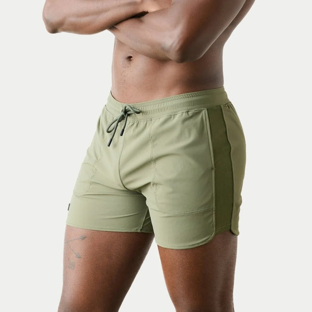 AWRY Edge 4-Inch Shorts W/Mesh Panel - Moss Green