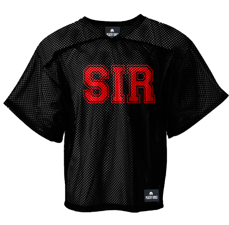 Peachy Kings Sir Mesh Football Jersey - Black