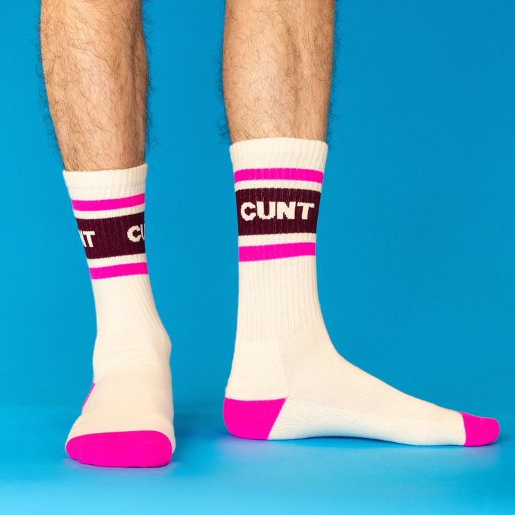 Gumball Poodle Cunt Gym Crew Socks
