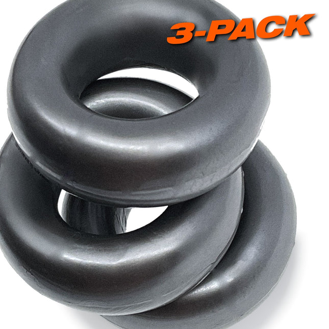 Oxballs Fat Willy "Fuck" Cockring 3-Pack - Steel