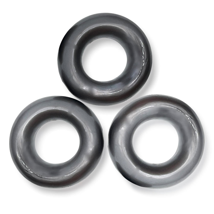 Oxballs Fat Willy "Fuck" Cockring 3-Pack - Steel