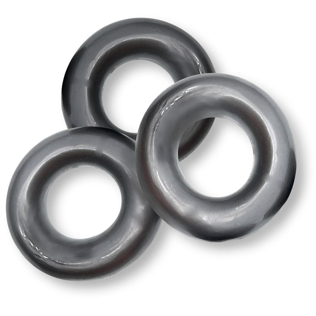 Oxballs Fat Willy "Fuck" Cockring 3-Pack - Steel