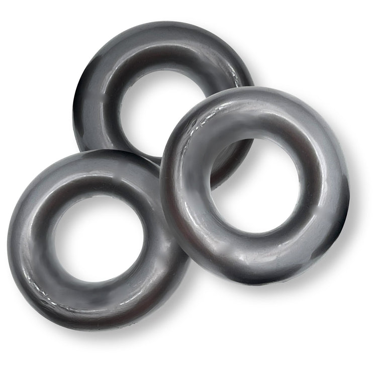 Oxballs Fat Willy "Fuck" Cockring 3-Pack - Steel