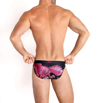 Skull & Bones Phoenix swim bikini brief black